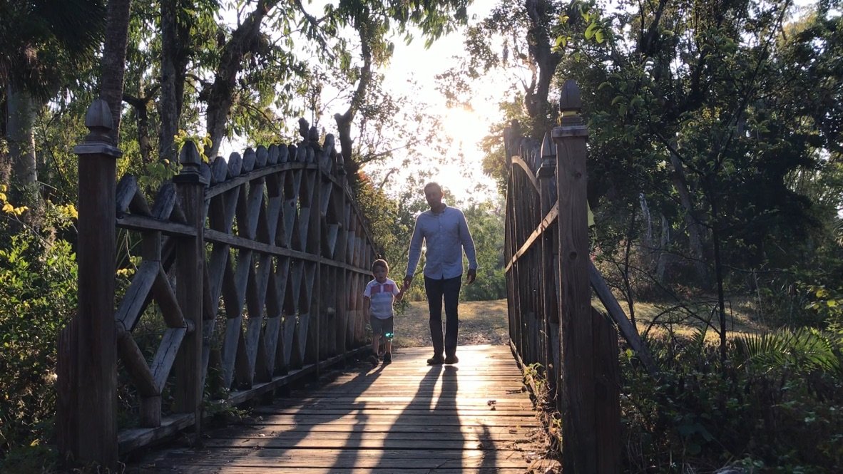 Mario Estevez and son