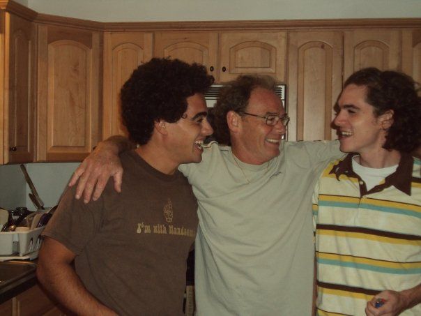 Joseph Heisler with his father and brother
