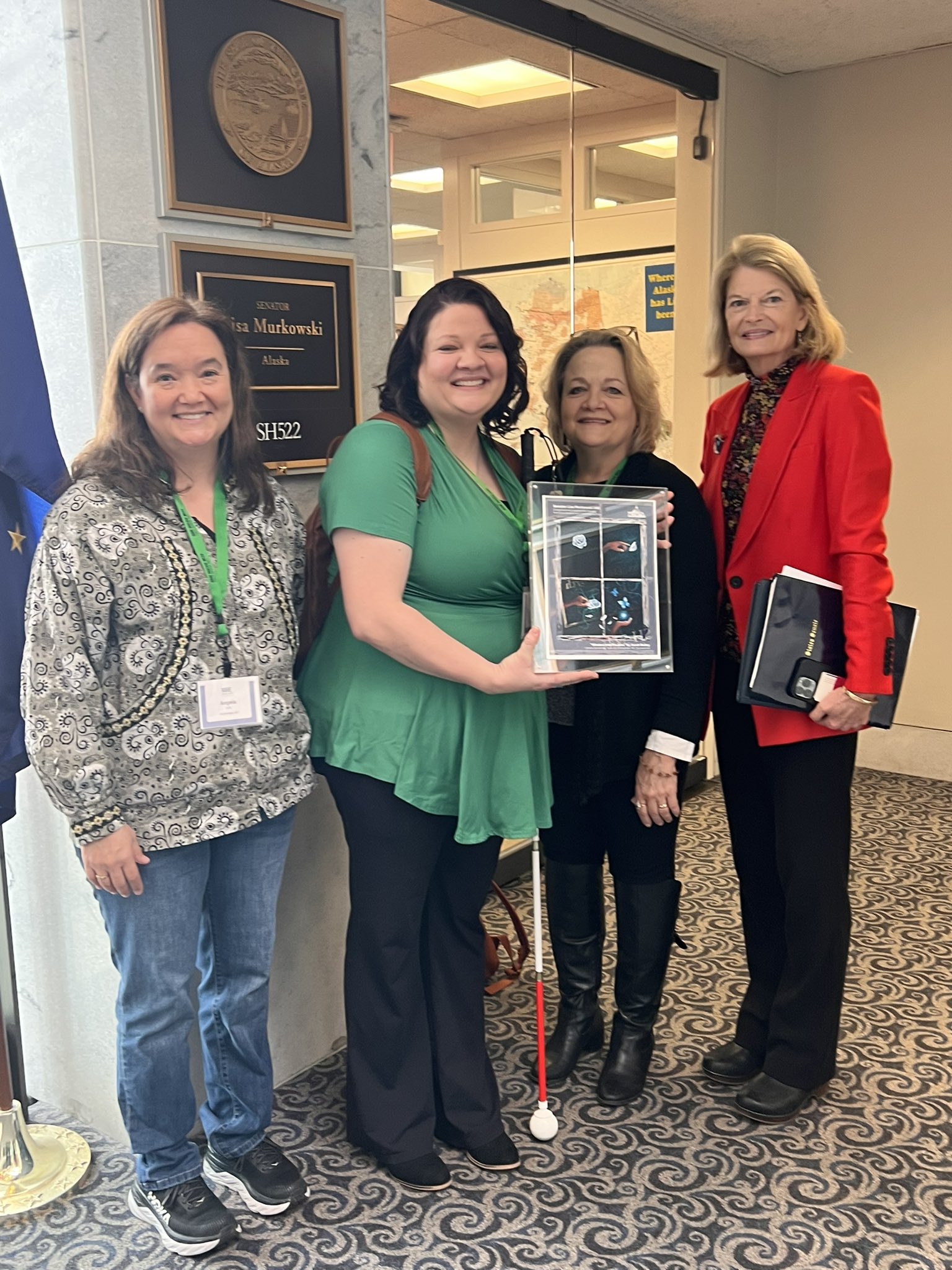 RARE Artist Sarah Bailey meeting with Senator Lisa Murkowski