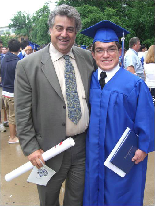Emil Kakkis with Ryan Dant at Ryan's graduation.