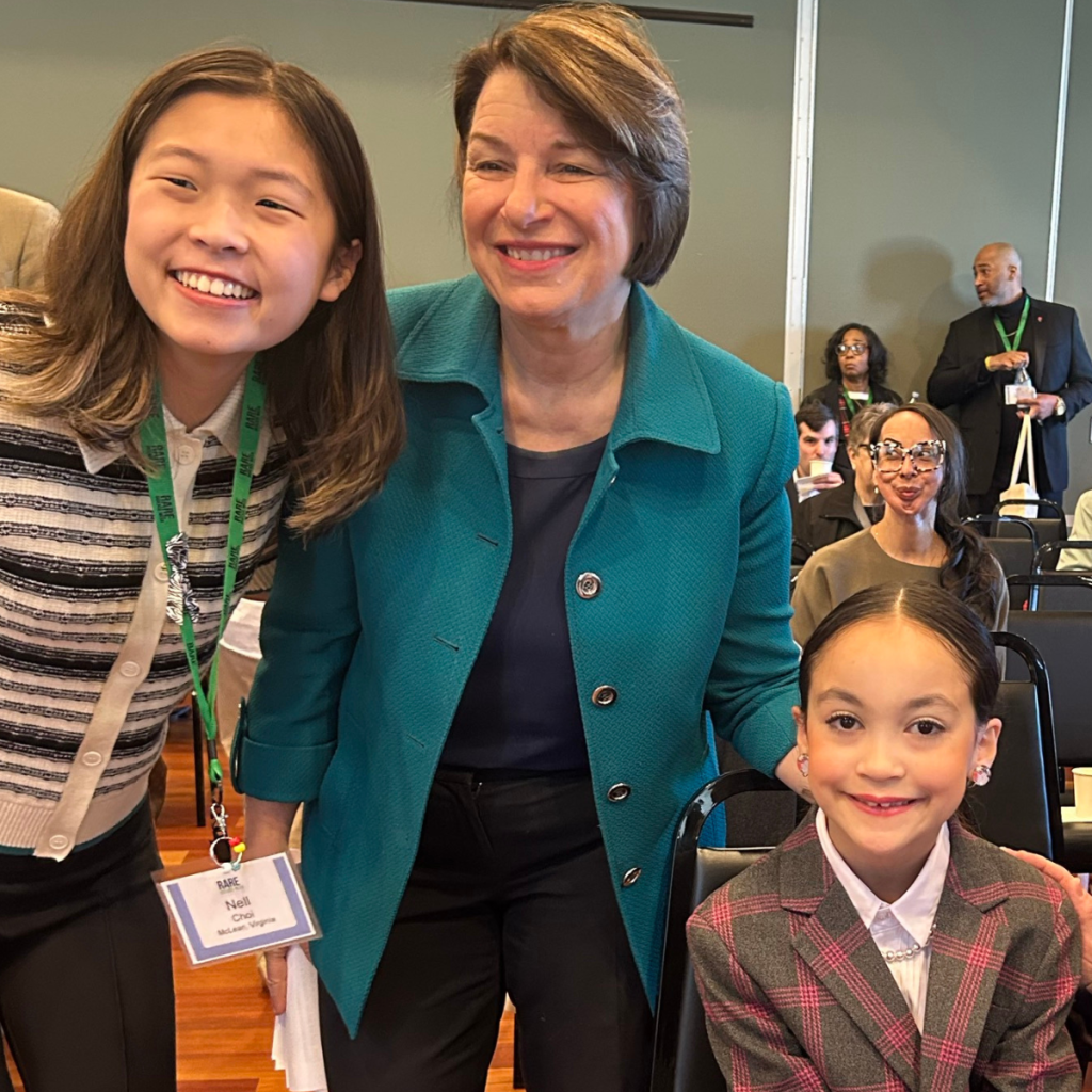 Amy Klobuchar with Rare Disease Advocates
