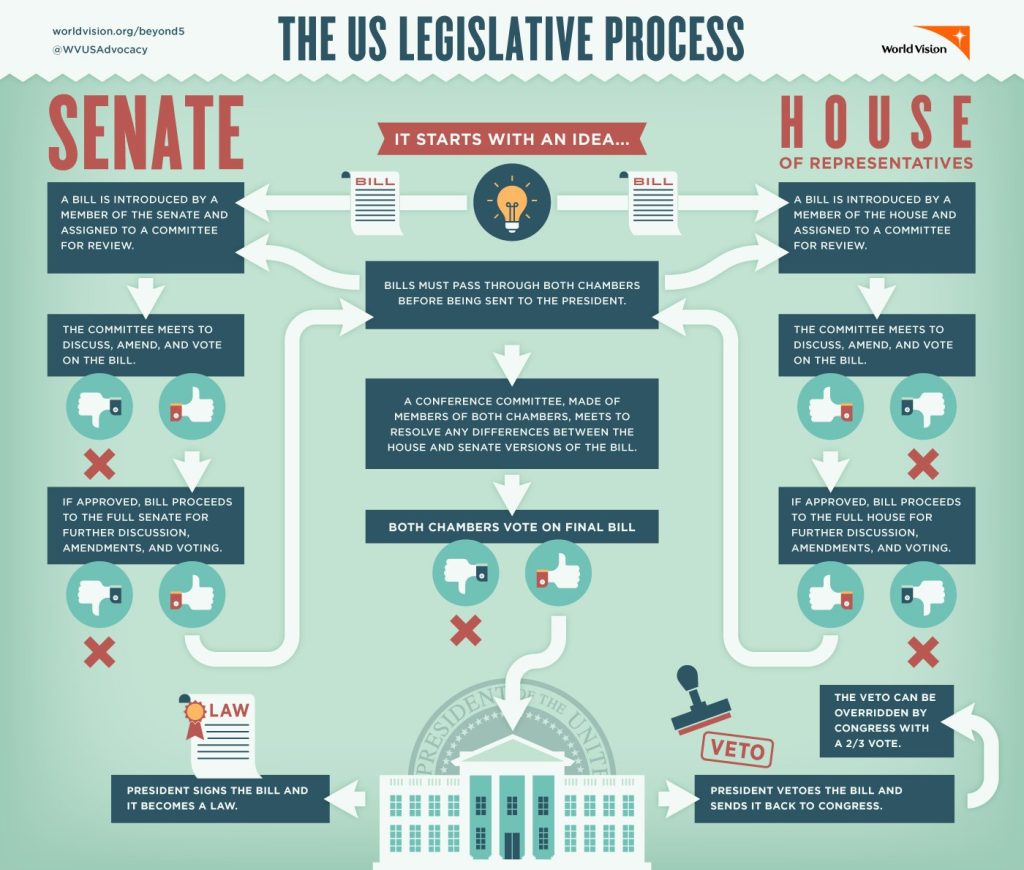 US Legislative Process Infographic