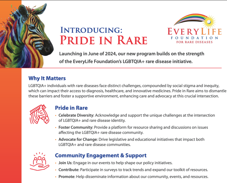 Pride one-page informational document