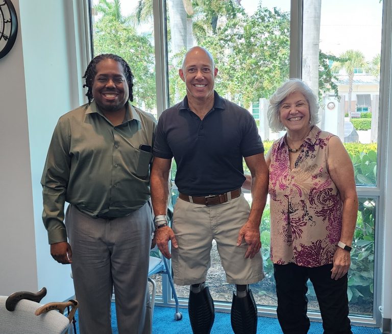 3 advocates posing during Rare Across America